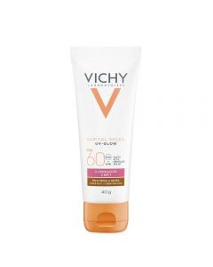 Protetor Solar Facial Vichy Com Cor Capital Soleil Uv-glow Fps60 40g