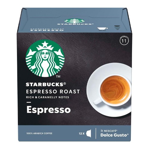 Café em Cápsula Starbucks Nescafé Dolce Gusto Espresso Roast Torra Escura 12 Cápsulas