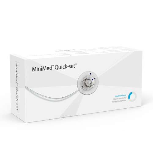 Cateter Medtronic Minimed Quick-set MMT-397A Cânula 9mm e Tubo 60cm - 10 unidades