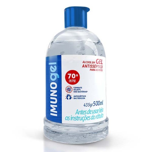 Álcool em Gel Antisséptico Imunogel 500Ml