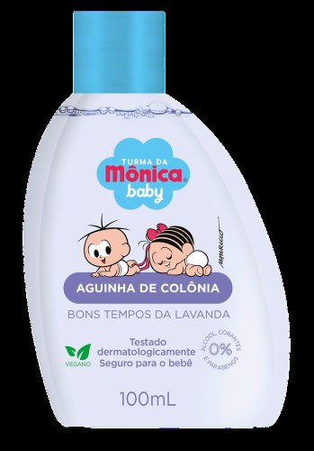 Água de Colônia Turma da Mônica Baby Bons Tempos de Lavanda com 100ml