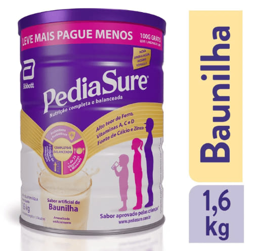 Suplemento Infantil Pediasure Sabor Baunilha 1.6kg