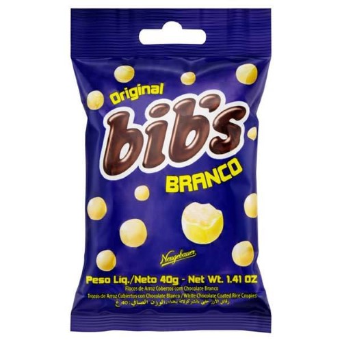 Confeito Bib Chocolate Branco 40g