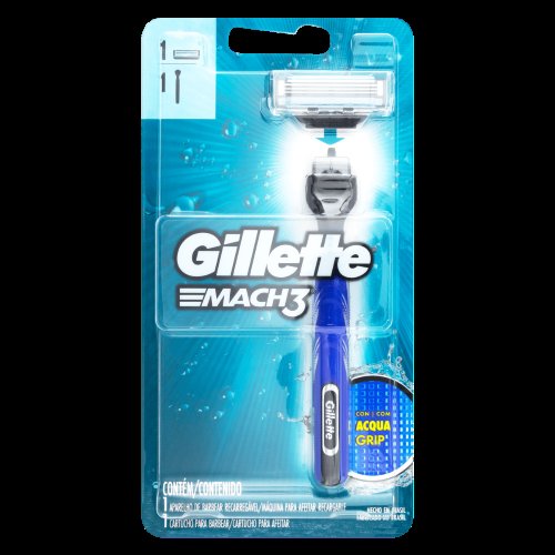 Aparelho de Barbear Gillette Mach3 Acqua-Grip Regular + 1 Carga