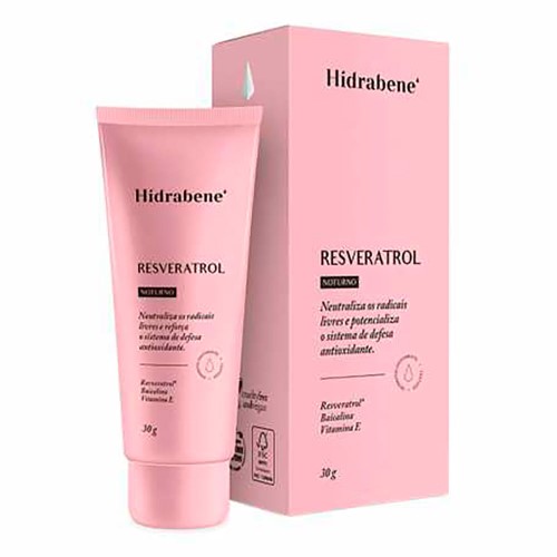 Creme Facial Hidrabene Noturno Resveratrol 30g