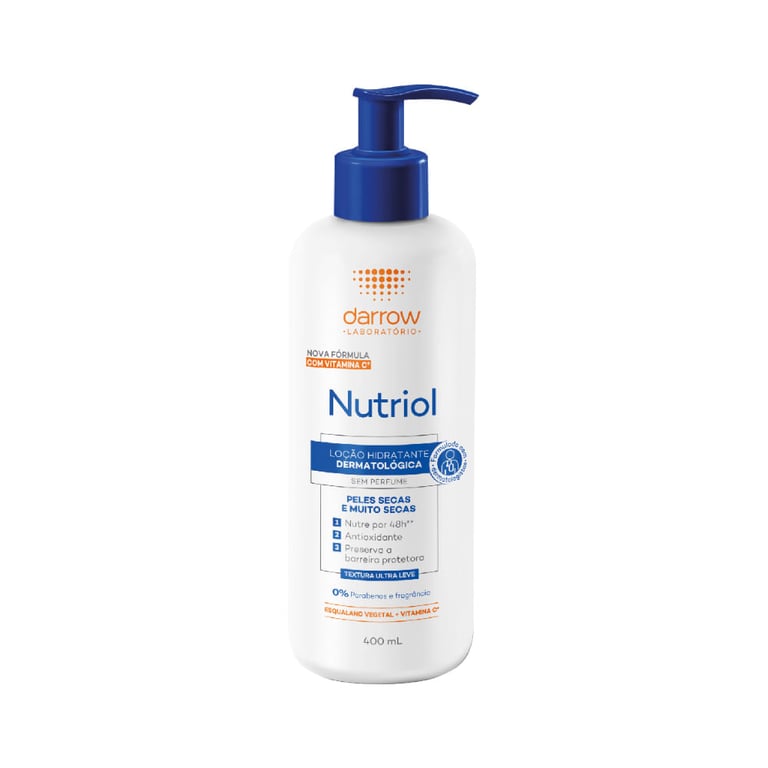 Loção Hidratante Nutriol Vitamina C Sem Perfume 400ml