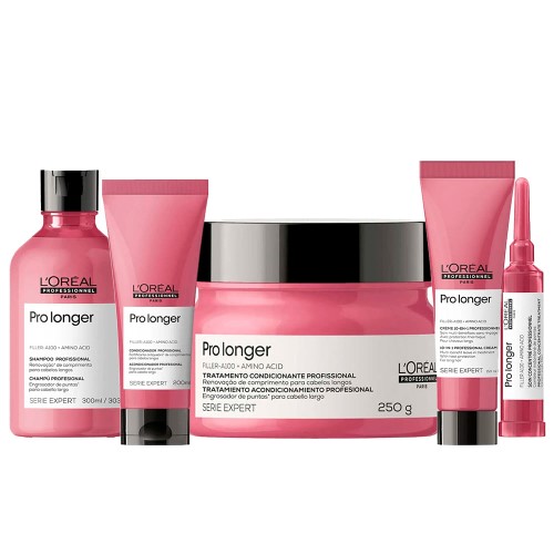 L’Oreal Professionnel Pro Longer Kit - Ampola + Leave In + Shampoo + Máscara + Concionador