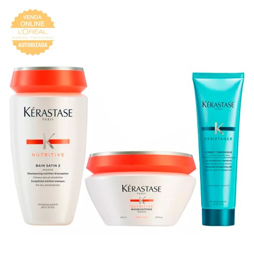 Kérastase Nutritive + Résistance Kit - Shampoo + Leave-In + Máscara