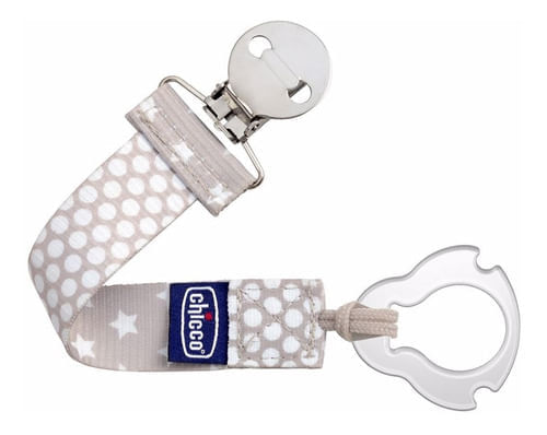 Prendedor De Chupeta Fashion Clip Chicco Branco