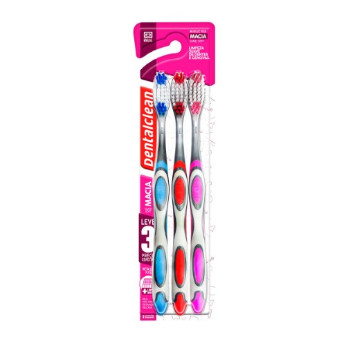 Escova Dental Dentalclean Metallic Plus Leve Mais Pague Menos