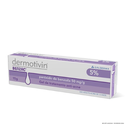 Dermotivin benzac Galderma Gel de tratamento anti-acne 15g