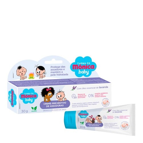 Creme Preventivo De Assaduras Turma da Mônica Baby Lavanda 30g