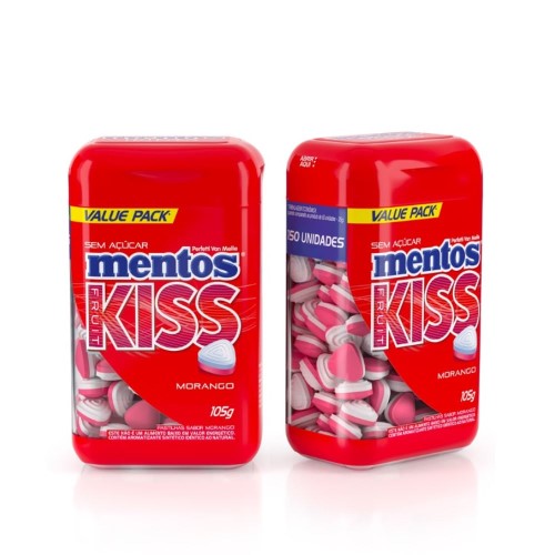 Pastilhas Mentos Morango 105g