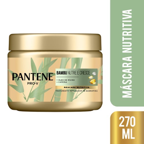 Máscara de Tratamento Nutritiva Capitar Pantene Bambu com 270ml