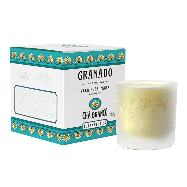 Granado Terrapeutics Chá Branco - Vela Perfumada 180g