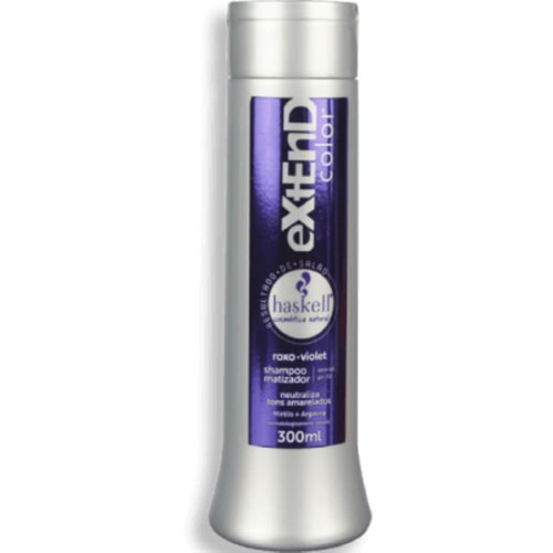 Shampoo Haskell Matizador Extend Color Violet Sem Sal com 300ml