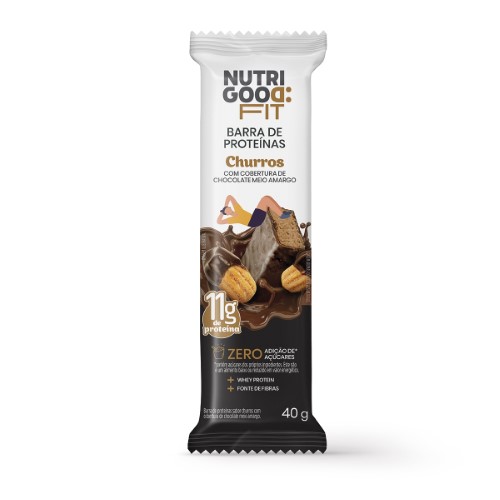 Barra de Proteína Nutrigood Fit Zero Açúcar Churros 40g