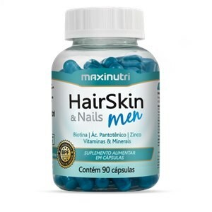 Suplemento Alimentar Hairskin & Nails Men Maxinutri - 90 Cápsulas