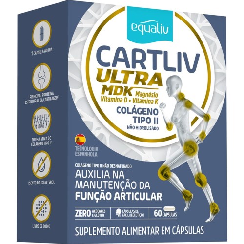 Colágeno Cartliv Ultra MDK com 60 Cápsulas