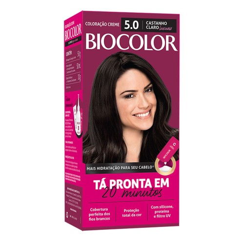 Tintura Biocolor Mini Kit 5.0 - Castanho Claro Luxuoso