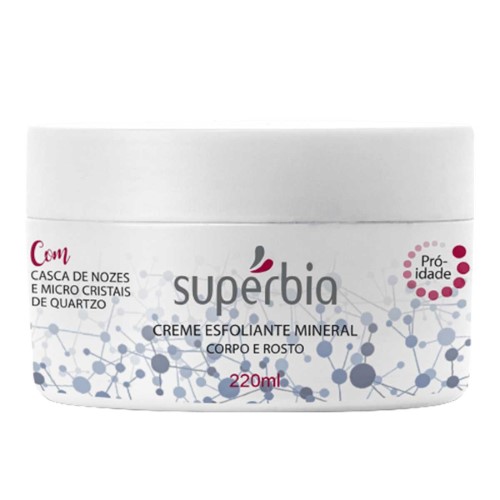 Creme Esfoliante Mineral Supérbia Corpo e Rosto com 220ml