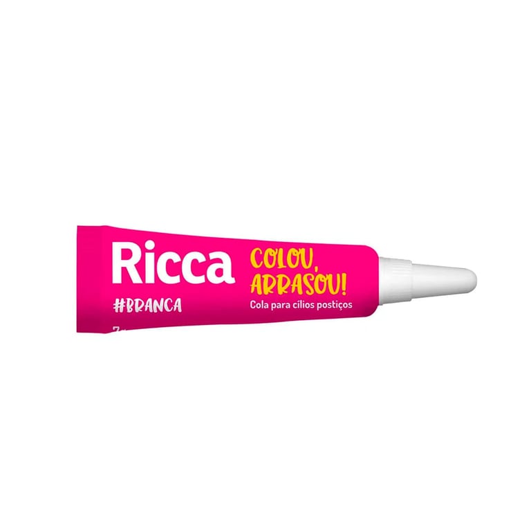 Cola Para Cílios Postiços Ricca 7g Branca