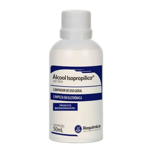 Álcool Isopropílico Rioquímica 100º INPM com 50ml