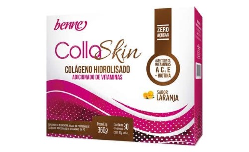 Colágeno Sabor Laranja C/ 30 Sachês Collaskin Benne