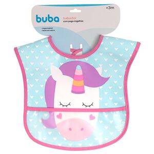 Babador Com Bolso Buba Baby Unicórnio 1 Unidade