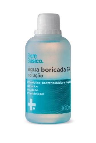 Agua Boricada Bem Basico Goteja 3% 100Ml