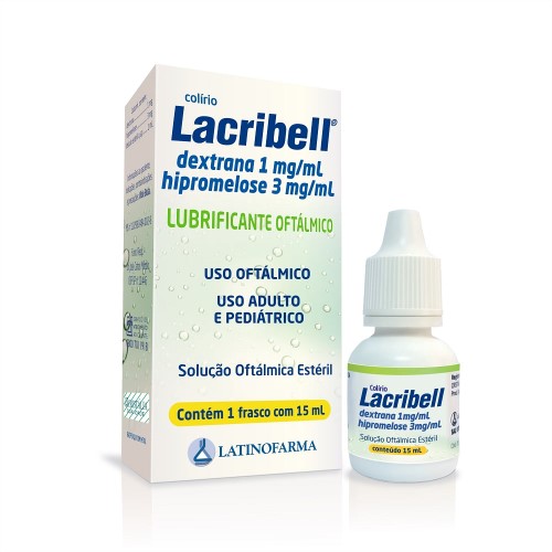 Lacribell 1 mg/ml + 3mg/ml solução oftálmica estéril 15 ml