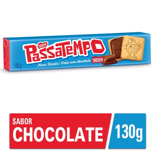 Biscoito Nestlé Passatempo Recheado Chocolate com 130g