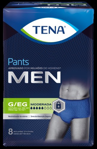 Roupa íntima Tena Pants Men Tamanho G/EG 8 unidades