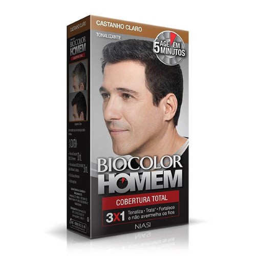 Tonalizante Biocolor Homem Castanho Claro