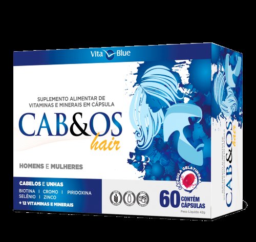 Vitamina Cabelos Hair Suplemento alimentar 60 Capsulas