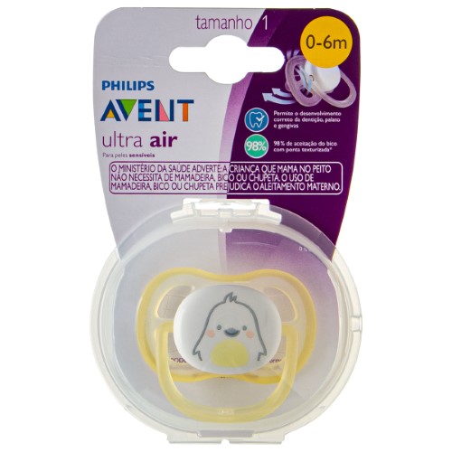 Chupeta Avent Ultra Air 0-6 Meses Pinguim 1 Unidade