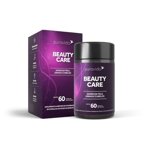 Beauty Care Puravida Pele, Unha e Cabelo com 60 Cápsulas