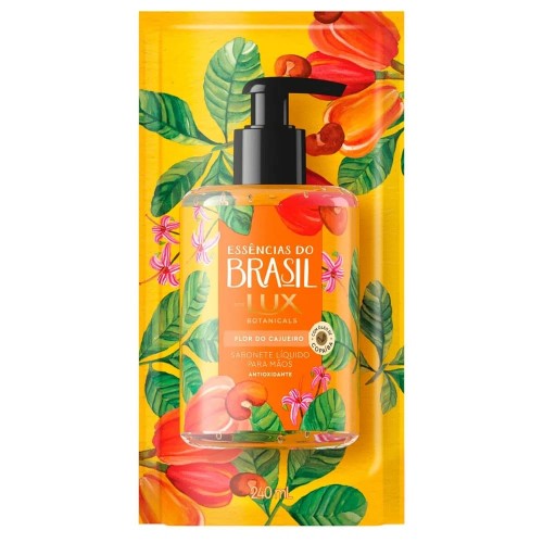 Sabonete Líquido Para Mãos Lux Botanicals Essências Do Brasil Flor Do Cajueiro 240ml