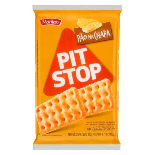 Biscoito Marilan Pit Stop Sabor Pão na Chapa com 162g