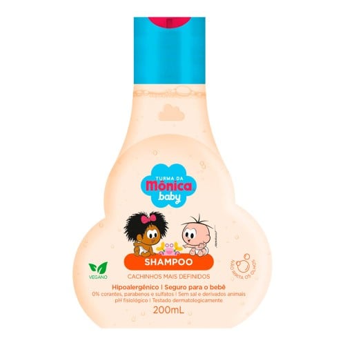 Shampoo Turma da Mônica Baby Cachinhos Mais Definidos com 200ml