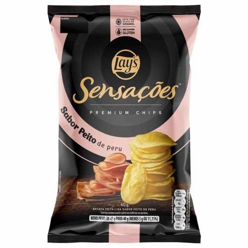 Batata Lay s Sensações Sabor Peito de Peru 40g