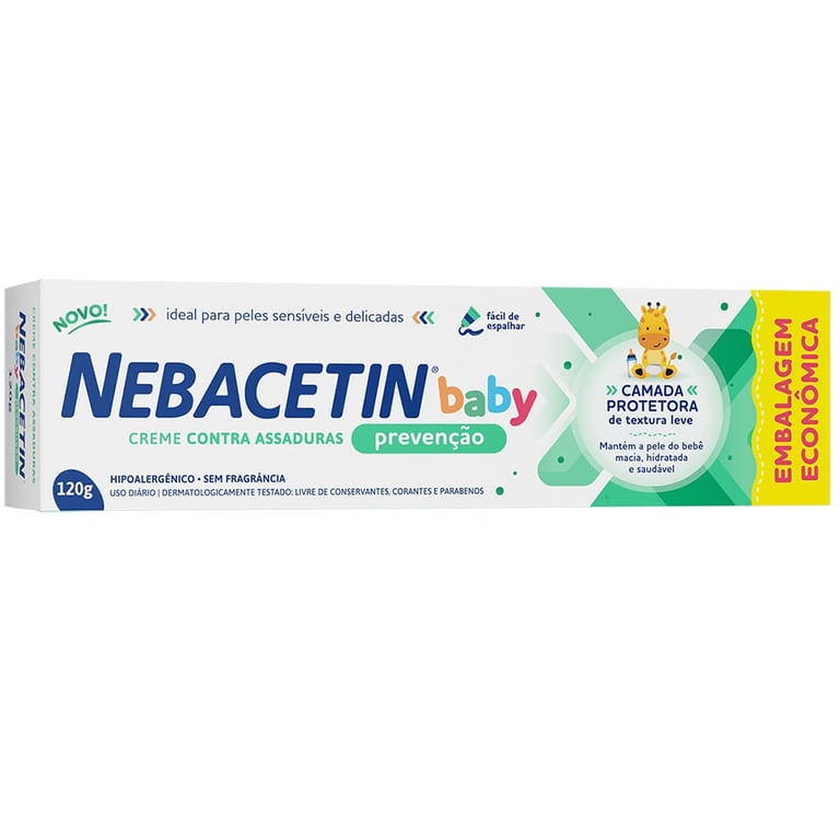 Creme Preventivo Contra Assaduras Nebacetin Baby 120g