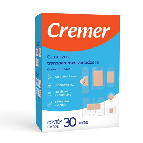 Curativos Variados Cremer 6 Formas 30 Unidades