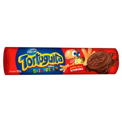 Biscoito Arcor Tortuguita Sabor Brigadeiro 120g