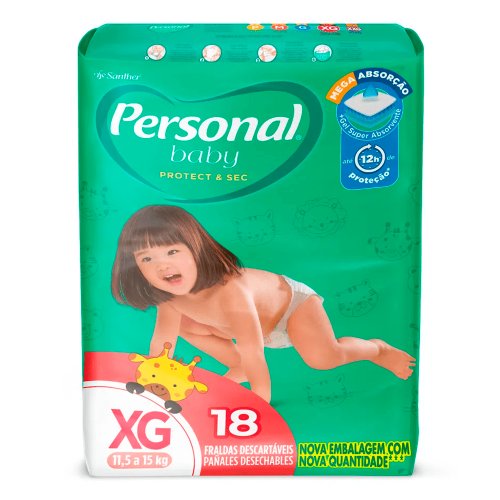 Fralda Descartável Personal Baby Jumbo XG 24 Unidades