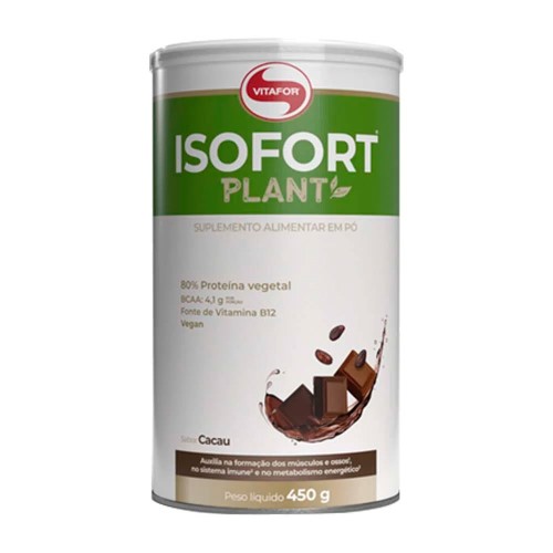 Suplemento Alimentar Vitafor Isofort Plant Cacau 450g