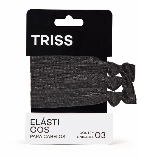 Elásticos com Nó Triss/Needs Preto com 3 unidades