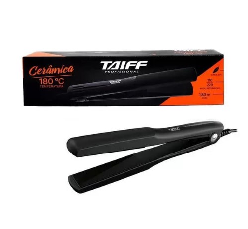 Chapinha de Cabelo Taiff Cerâmica com 180 Graus, Led Indicador e Cabo de 1.80m - Bivolt Automático