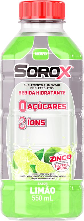 Bebida Hidratante Sorox 8 Íons Limão 550ml