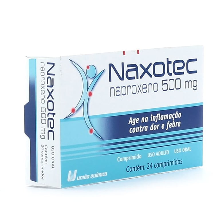 Naxotec 500mg, caixa com 24 comprimidos